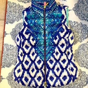 Lilly Pulitzer down filled vest. Small.  Never worn